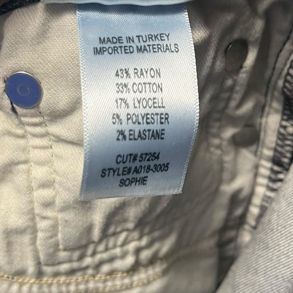 Agolde Sophie High Rise Raw Hem Crop Skinny Jeans - Picture 9 of 10